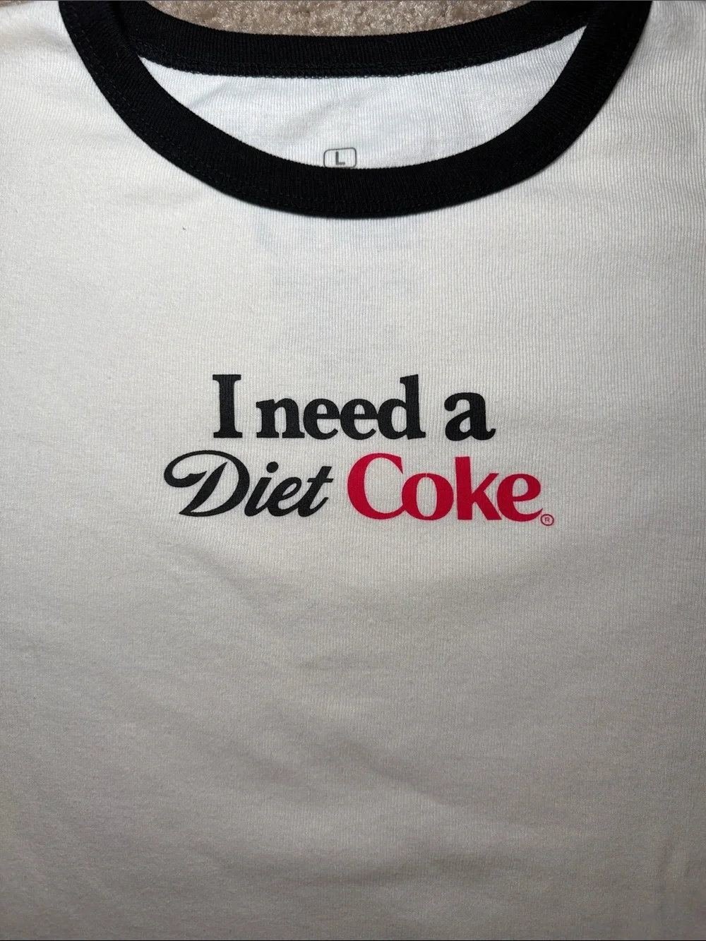 Diet Coke Ripple Junction Ringer Tee NWT - Picture 2 of 4